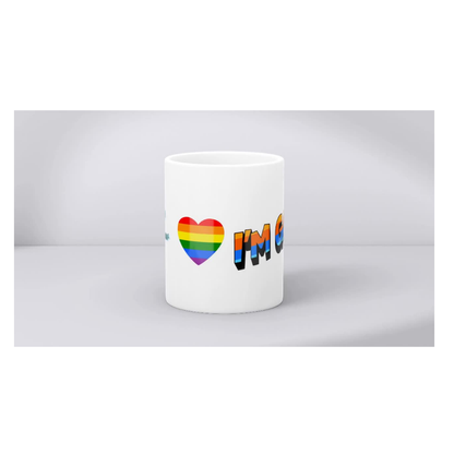 “Just in Case I’m Gay” Rainbow Mug