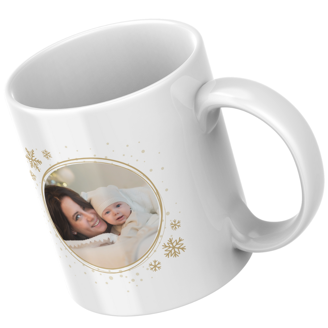Baby’s First Christmas Mummy Mug – Personalised Photo & Message