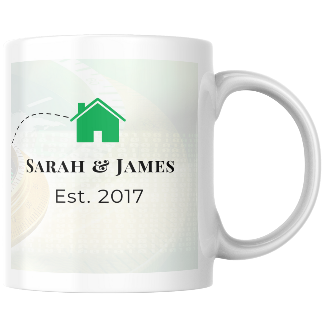 Your New Home Coordinates Mug Set – Personalised Location Gift