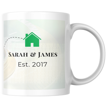 Your New Home Coordinates Mug Set – Personalised Location Gift
