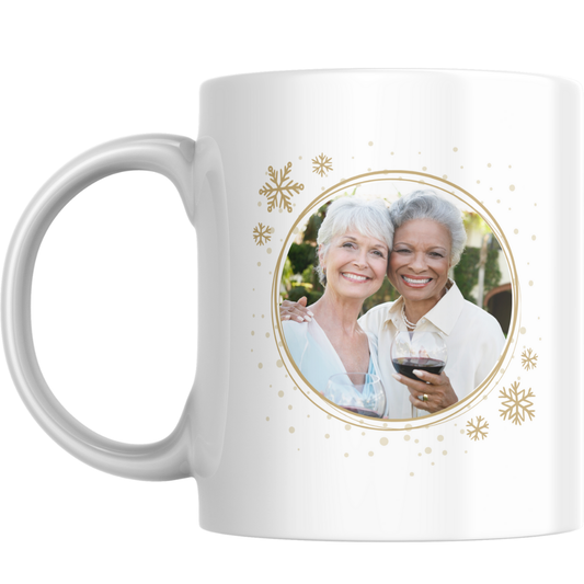 Friendship Personalised Christmas Mug & Coaster Set – Festive Gift
