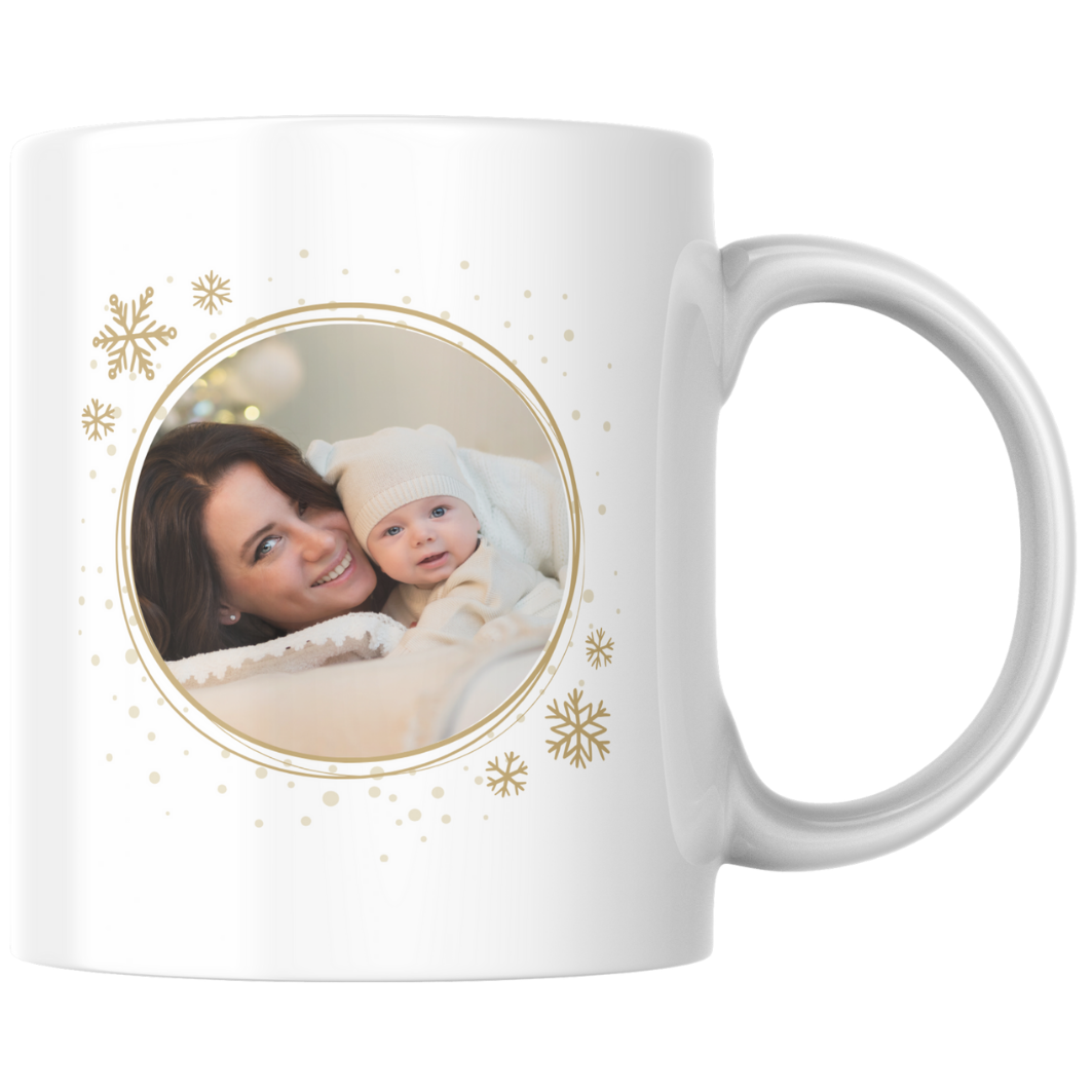 Baby’s First Christmas Mummy Mug – Personalised Photo & Message