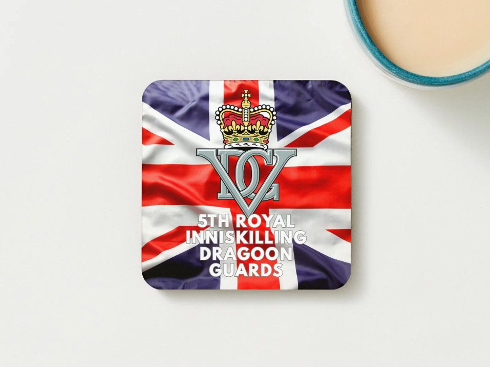 5th Royal Inniskilling Dragoon Guards Military Coaster set of 2 or 4