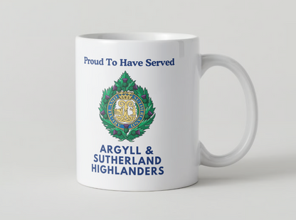 Argyll & Sutherland Highlanders Veterans Mug