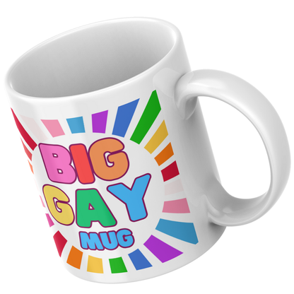 BIG GAY MUG – Rainbow Colour Design