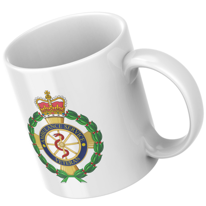 NHS Ambulance Service Veterans Mug – UK Ambulance Veteran Badge