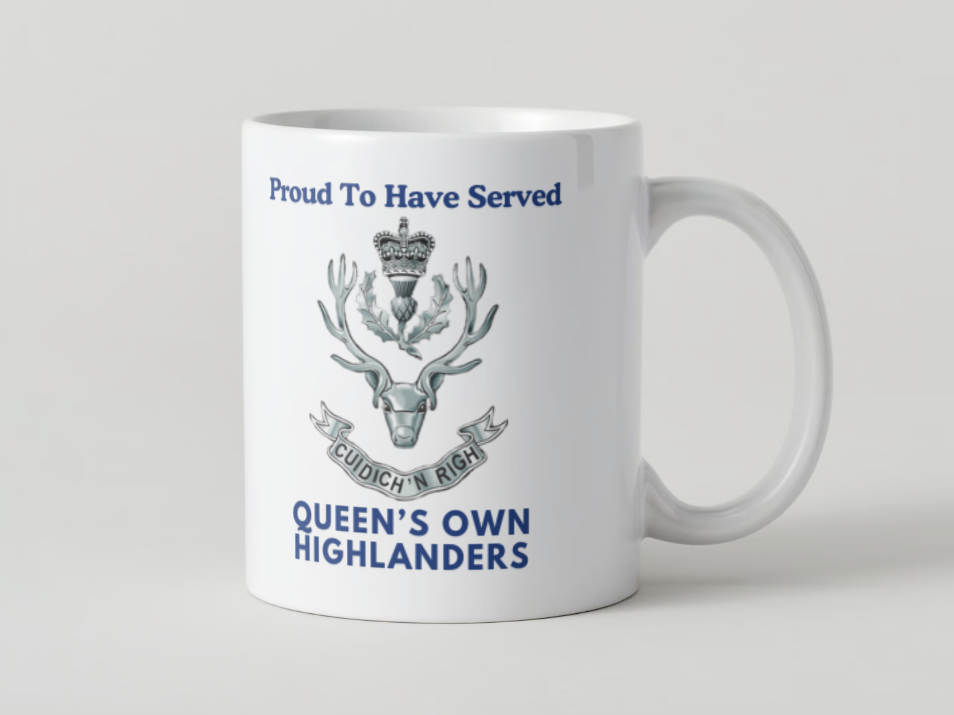 Queen's Own Highlanders Veterans Mug