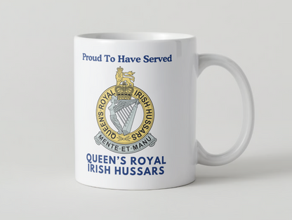 Queen's Royal Irish Hussars Veterans Mug