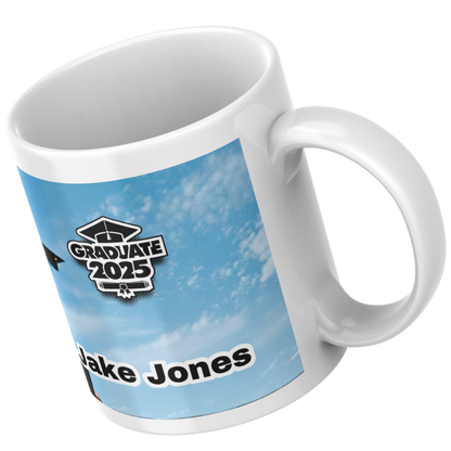 Personalised Graduation Mug – “Graduate” Design with Name and Year