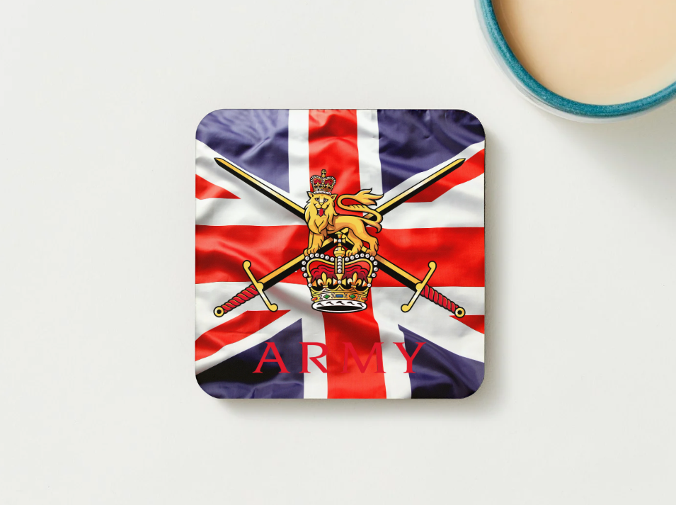 Army Military Coaster set of 2 or 4