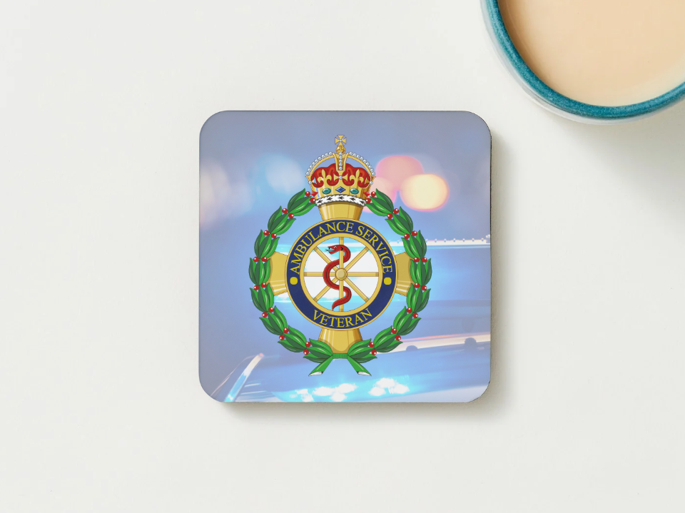 NHS Ambulance Service Veterans Mug – UK Ambulance Veteran Badge