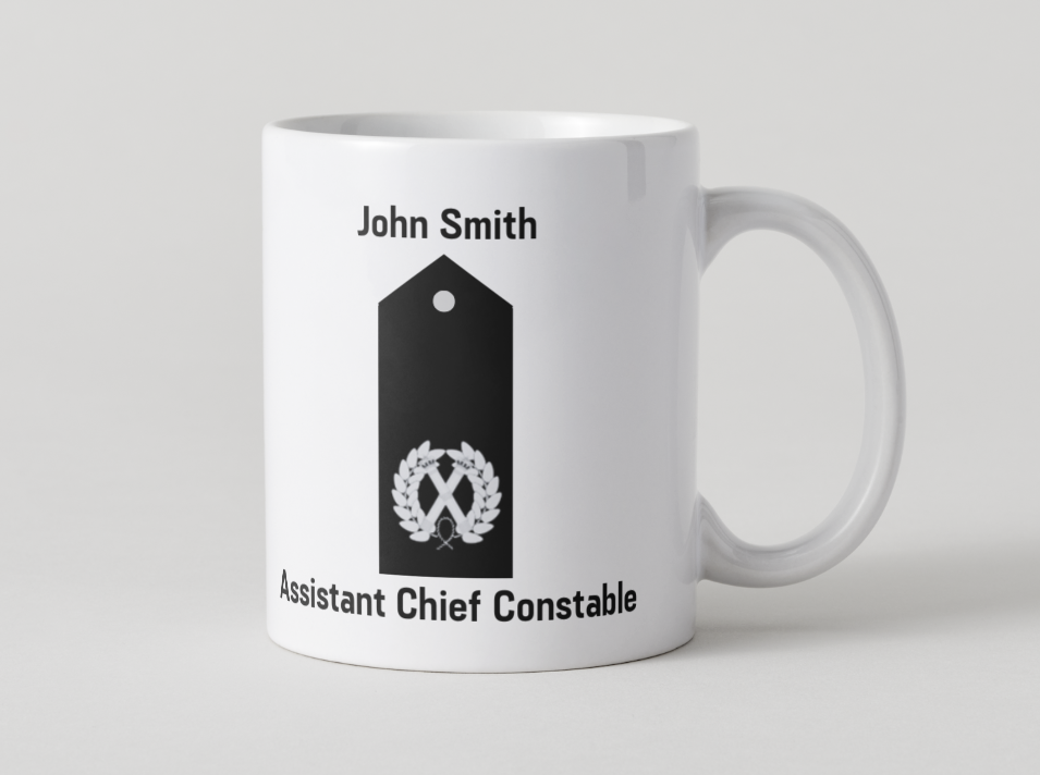 Police Mugs UK Veteran Personalised Epaulettes