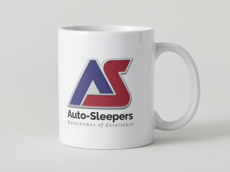 Auto Sleepers Motorhome Mug manufacturer logo the perfect motorhome accessory