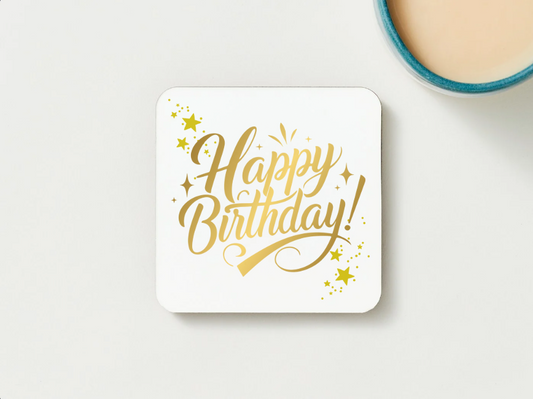 Happy Birthday Coaster