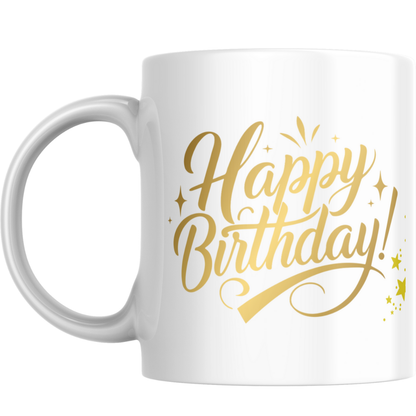 Personalised Happy Birthday Mug – Custom Name & Message Gift
