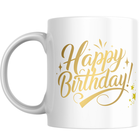 Personalised Happy Birthday Mug – Custom Name & Message Gift