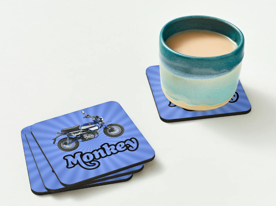 Honda Monkey 125 Coaster Set – Perfect for Bike Enthusiasts