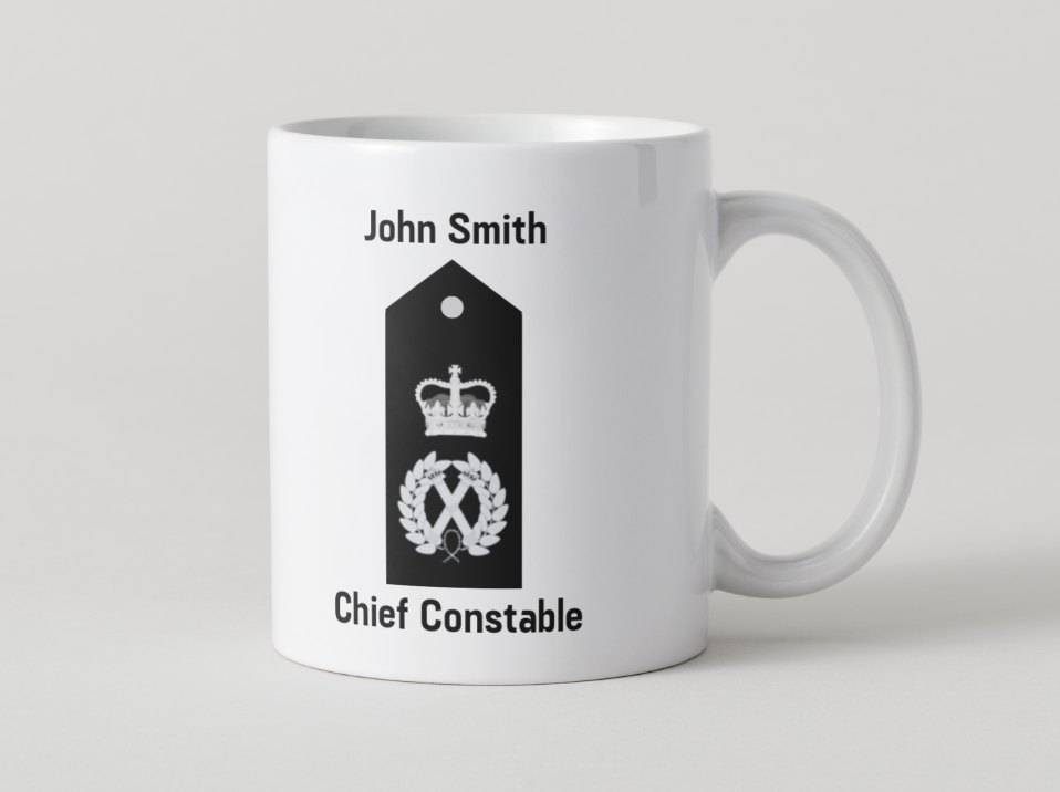 Police Mugs UK Veteran Personalised Epaulettes
