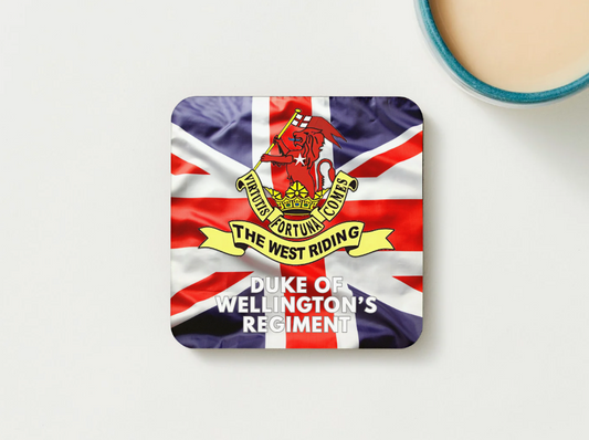 Duke of Wellington's Regiment Military Coaster set of 2 or 4