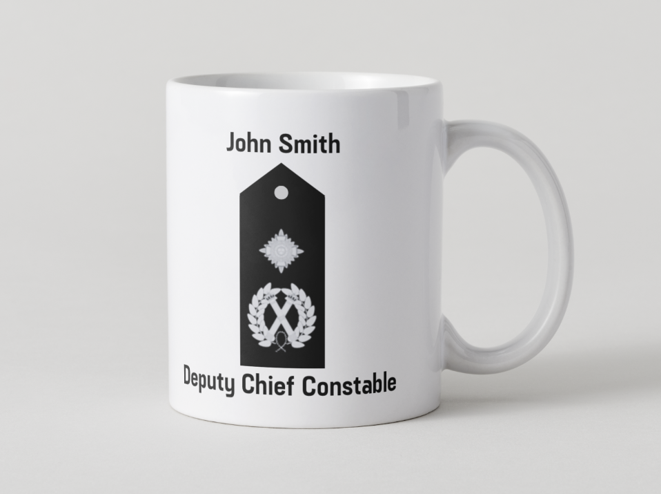 Police Mugs UK Veteran Personalised Epaulettes