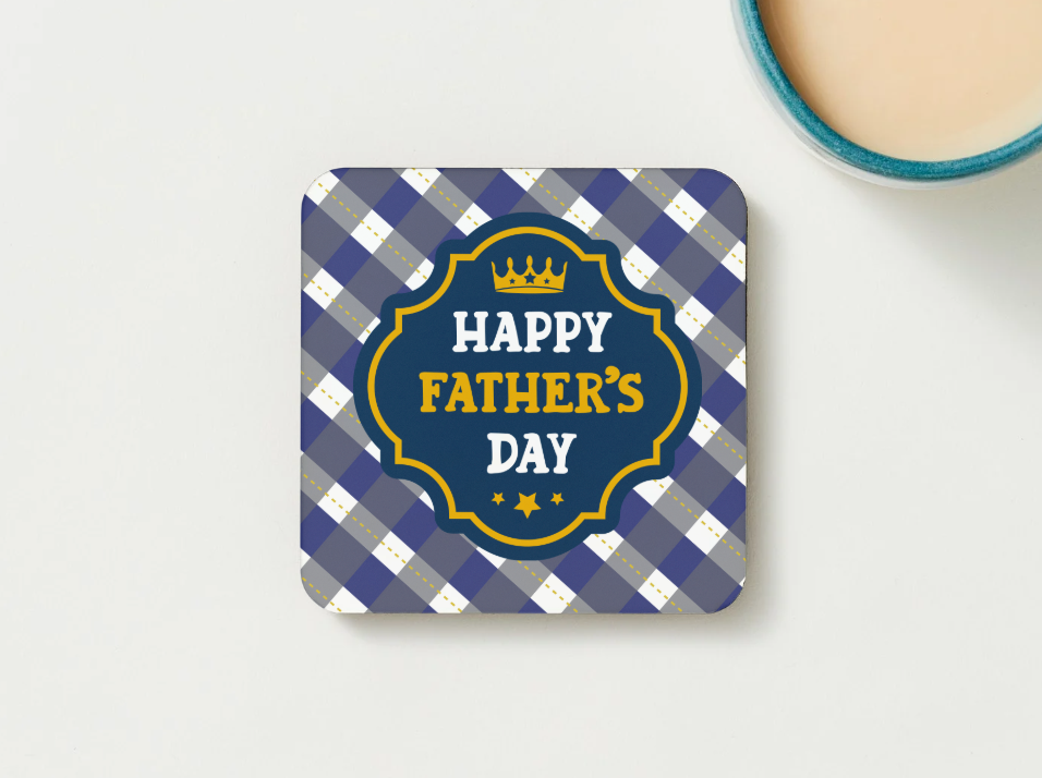 Father's Day Coasters SET of 2 or 4 Happy Fathers Day