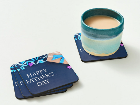 Father's Day Coasters SET of 2 or 4 Happy Fathers Day