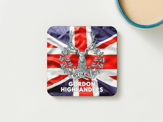 Gordon Highlanders Military Coaster set of 2 or 4