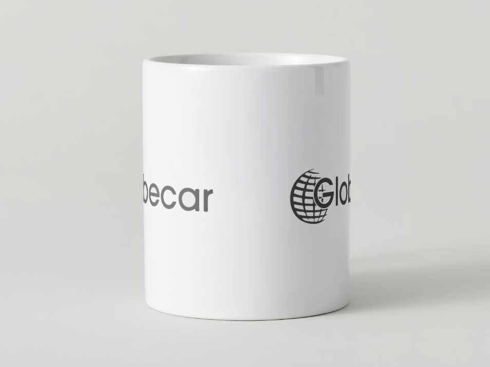 Globecar Motorhome Mug manufacturer logo the perfect motorhome accessory