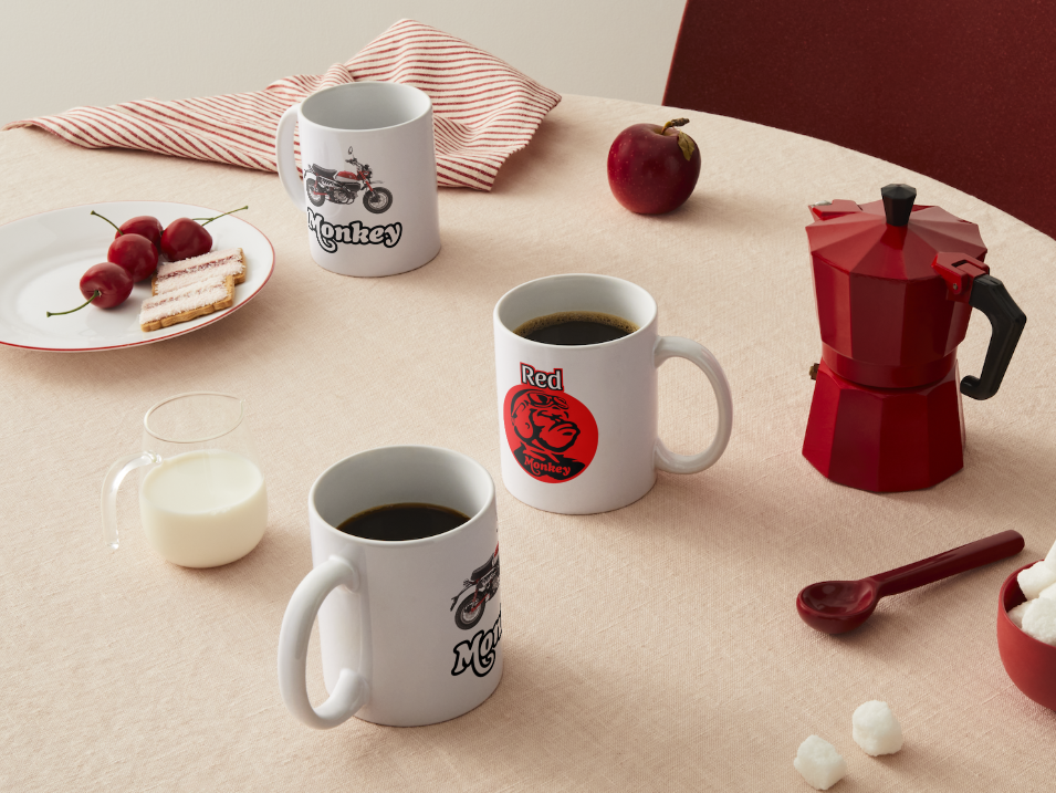 Honda Monkey 125 Mug & Coaster Set – Perfect for Bike Enthusiasts
