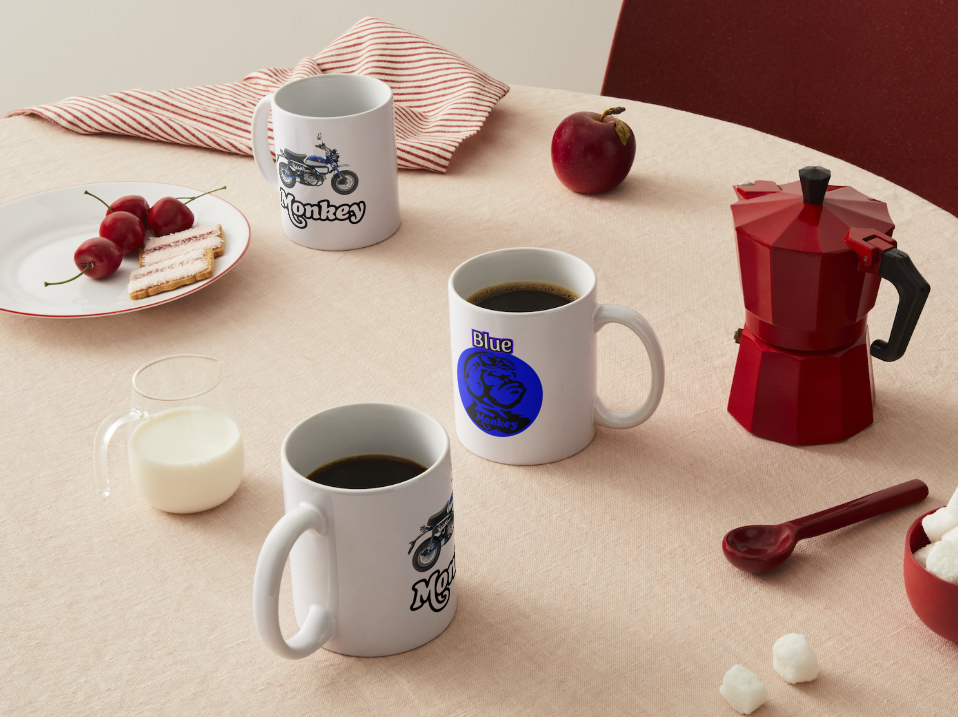 Honda Monkey 125 Mug & Coaster Set – Perfect for Bike Enthusiasts