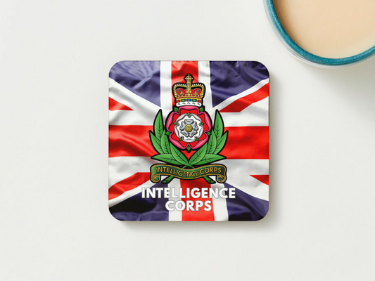 Intelligence Corps Military Coaster set of 2 or 4