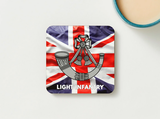 Light Infantry Military Coaster set of 2 or 4