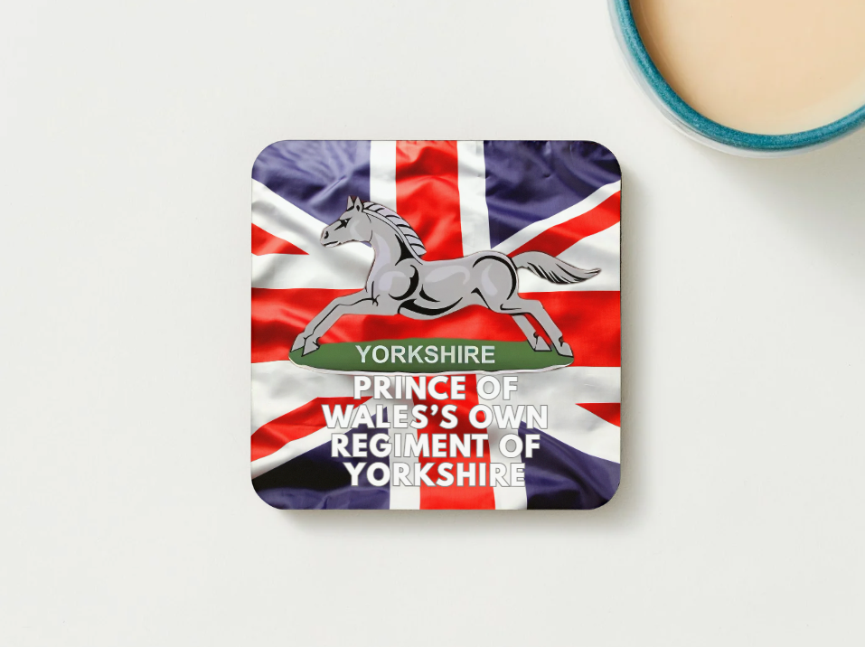 Prince Of Wales's Own Regiment Of Yorkshire Military Coaster set of 2 or 4