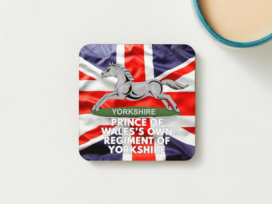 Prince Of Wales's Own Regiment Of Yorkshire Military Coaster set of 2 or 4