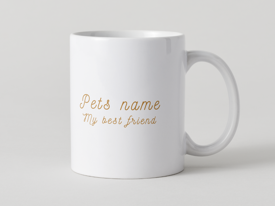Personalised Pet Christmas Mug & Coaster Set – Celebrate Your Furry Friend