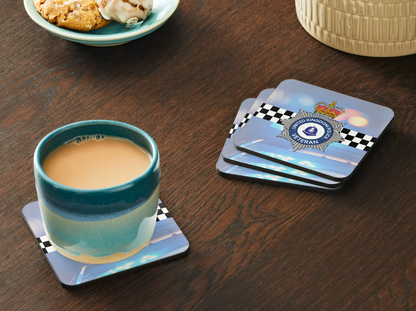 Police Mugs Coaster UK Veterans SET of 2 or 4