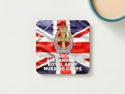 Queen Alexandra's Royal Army Nursing Corps Military Coaster set of 2 or 4