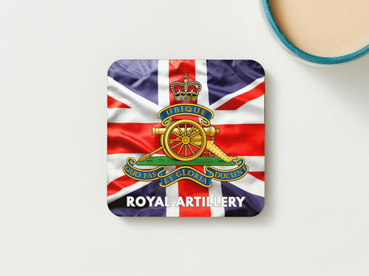 Royal Artillery Military Coaster set of 2 or 4