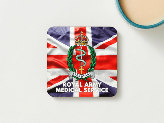 Royal Army Medical Service Military Coaster set of 2 or 4