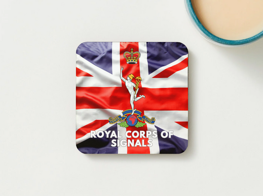 Royal Corps Of Signals Military Coaster set of 2 or 4
