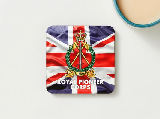 Royal Pioneer Corps Military Coaster set of 2 or 4