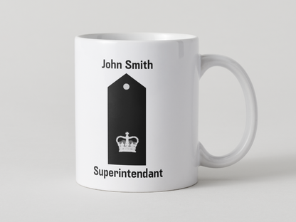 Police Mugs UK Veteran Personalised Epaulettes
